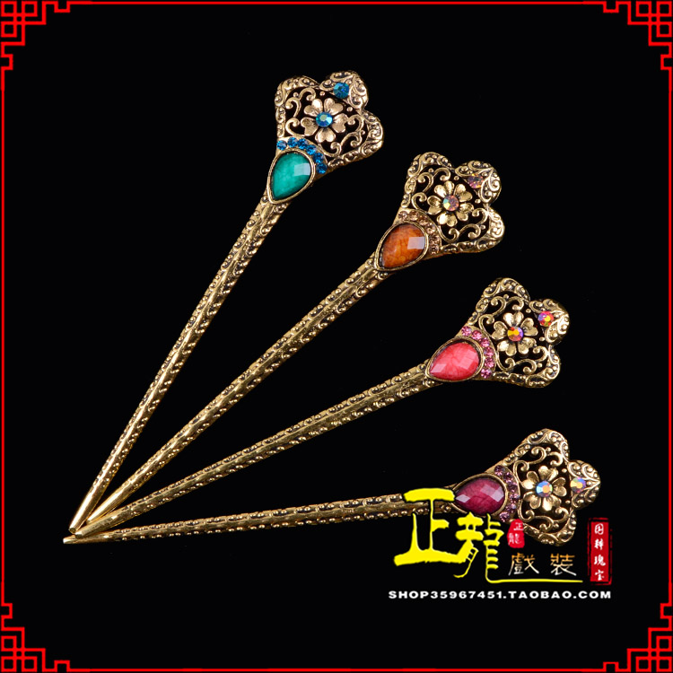 榆阳头饰老旦青衣员外夫人簪子 老旦发簪