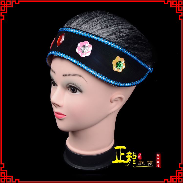 榆阳老旦媒婆穷老太婆假发套 老旦头套