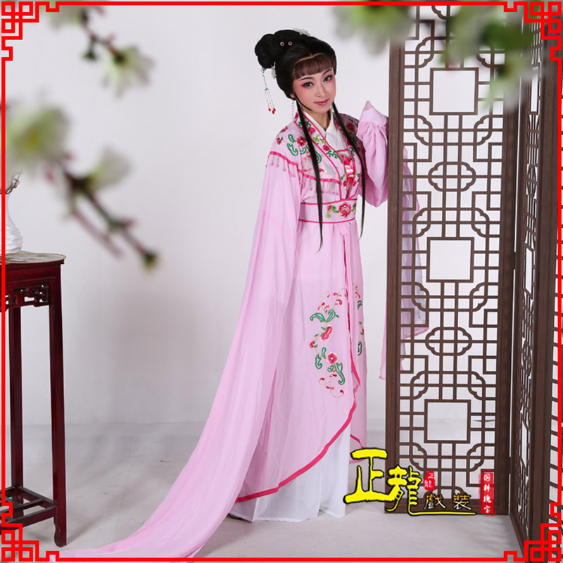 榆阳花旦黄梅戏服古装戏服水袖戏剧假云肩长披
