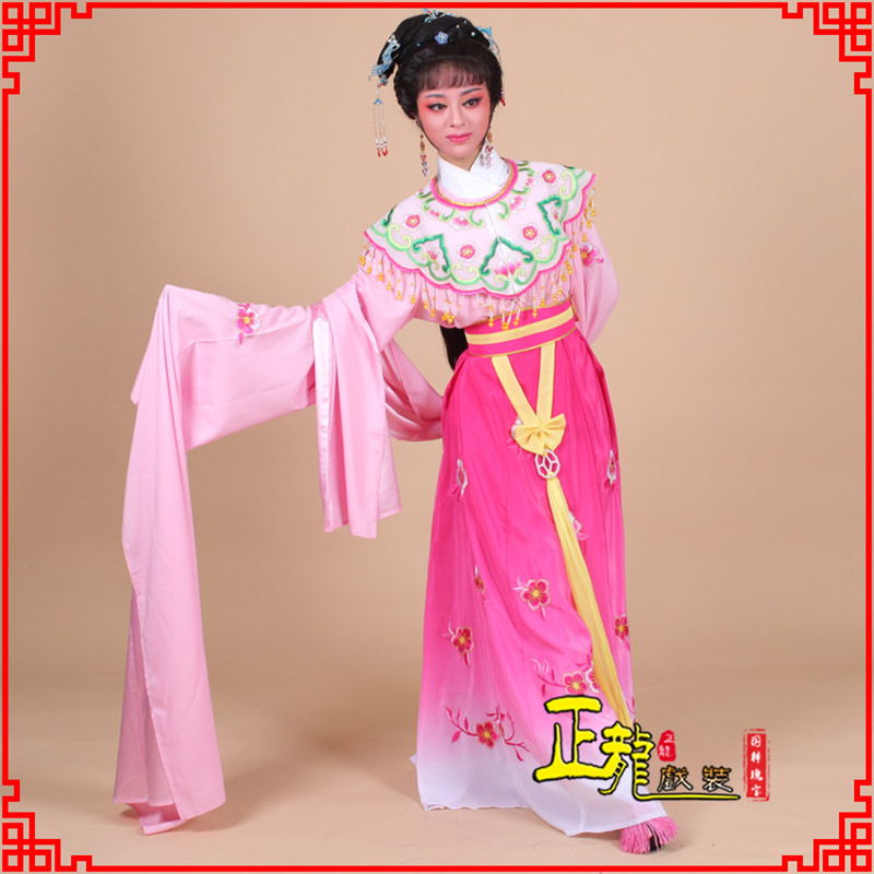 榆阳水袖青衣练功花旦服 梅花古装衣