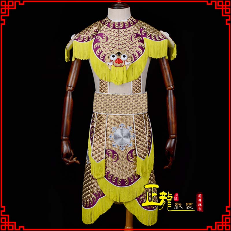 榆阳武将士兵云肩鱼鳞侉子